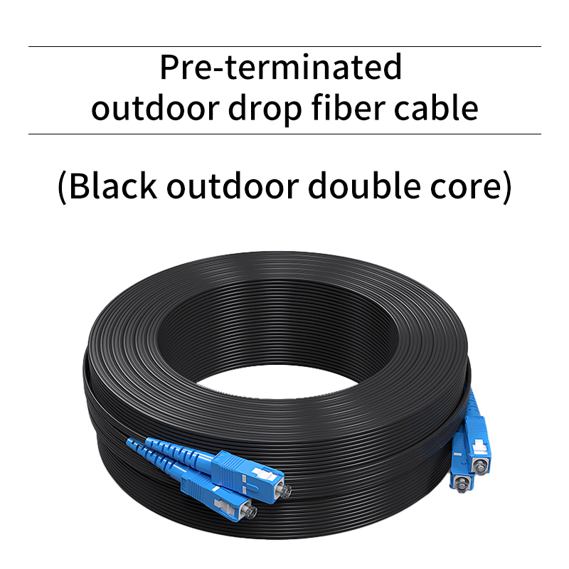 Pre-terminated outdoor drop fiber cable(Double core)