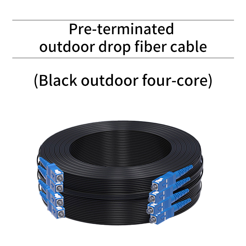 Pre-terminated outdoor drop fiber cable(Four cores)